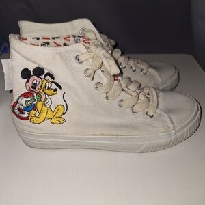 Mickey Mouse 5.5 High Top Sneakers Disney Youth Child Disney Pluto Vintage 5 1/2